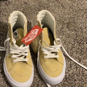 Yellow checkered vans